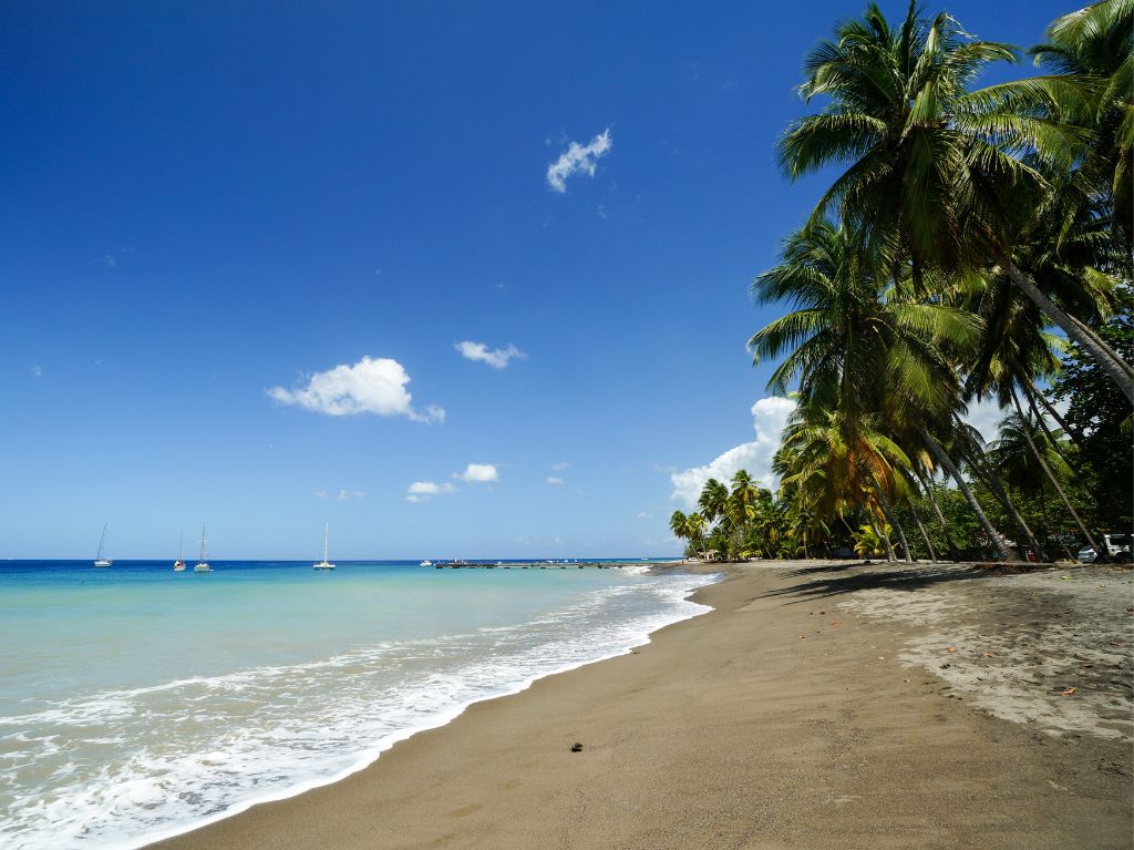 Plage Anse Carbet en Martinique