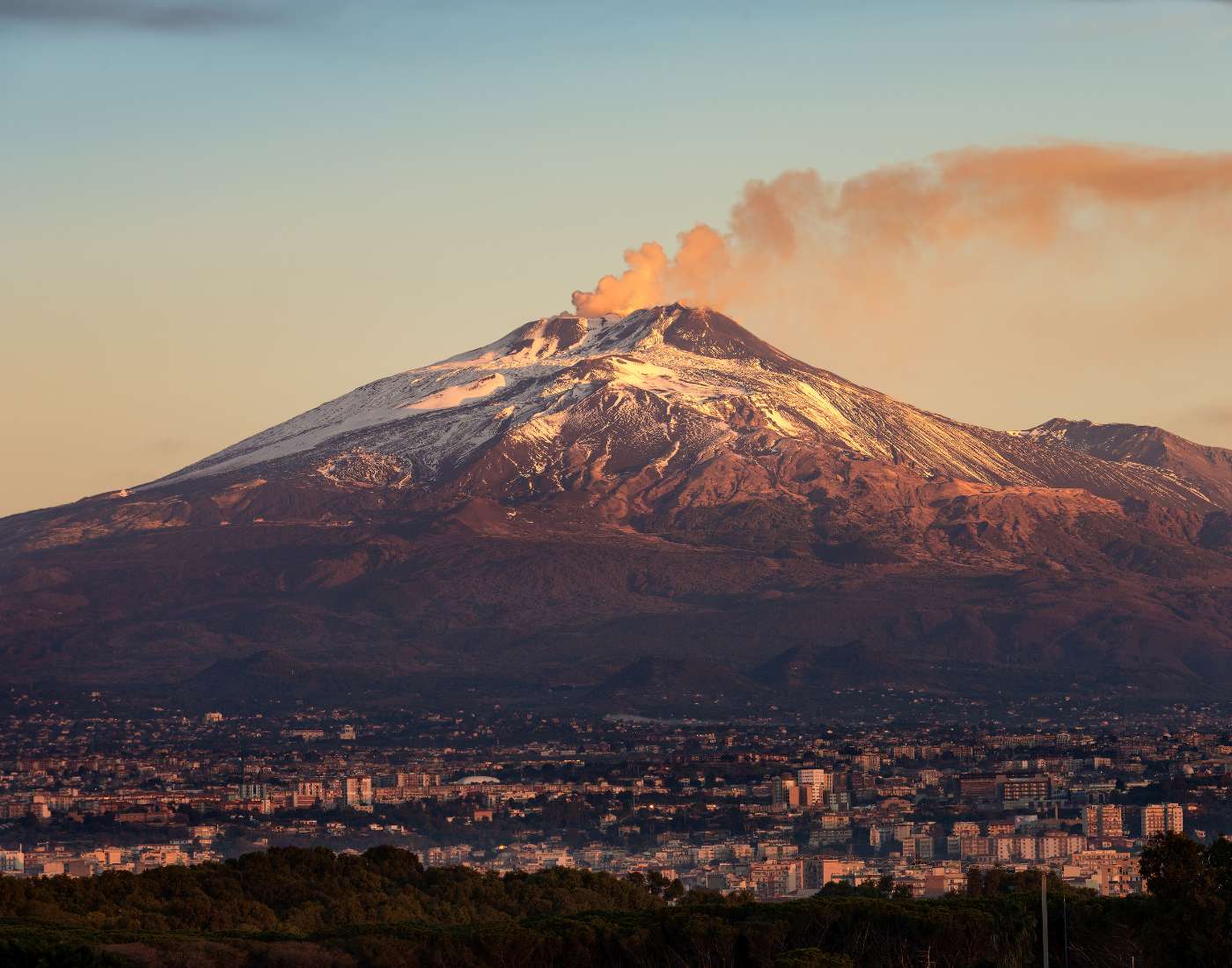 Les pentes du volcal de l'Etna