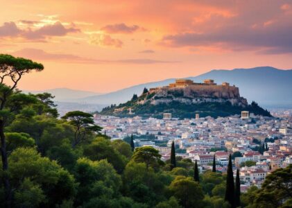 Point de vue du mont Lycabette à Athènes
