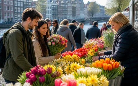 Marché aux fleurs Amsterdam : Guide pour le visiter